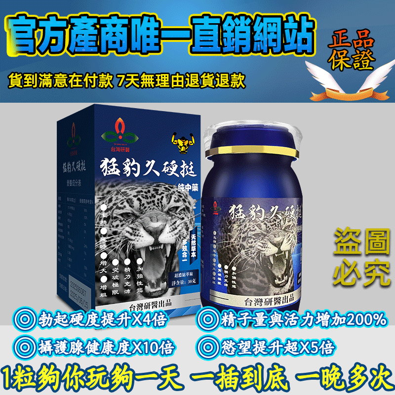 台灣研醫男性聖品二代——『猛豹久硬挺小黑丸』80歲阿公功能逆襲到20歲，從趴趴軟軟到強勁有力、一插到底、收放自如，猶如猛豹下山